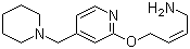 CAS 登录号：118288-25-8, 4-[4-(N-哌啶甲基)吡啶-2-氧]顺-2-丁烯-1-胺