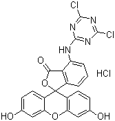 CAS 登录号：118357-32-7, 6-([4,6-二氯三嗪-2-基]氨基)荧光素盐酸盐