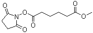 structure of CAS# 118380-06-6, 己二酸 1-(2,5-二氧代-1-吡咯烷基)酯 6-甲酯
