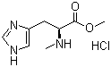 structure of CAS# 118384-75-1, N-Methyl-L-histidine methyl ester monohydrochloride
