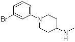 structure of CAS# 1184235-17-3, 1-(3-溴苯基)-N-甲基哌啶-4-胺