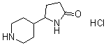 CAS 登录号：1184916-48-0, 5-(4-哌啶基)-2-吡咯烷酮盐酸盐(1:1)