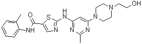 CAS 登录号：1184919-23-0, 2-[[6-[4-(2-羟基乙基)-1-哌嗪基]-2-甲基-4-嘧啶基]氨基]-N-(2-甲基苯基)-5-噻唑甲酰胺