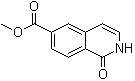 structure of CAS# 1184920-35-1, 1,2-Dihydro-1-oxo-6-isoquinolinecarboxylic acid methyl ester