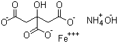 structure of CAS# 1185-57-5, Ammonium ferric citrate