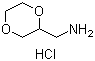structure of CAS# 1185156-19-7, 1,4-二恶烷-2-甲胺盐酸盐