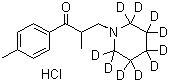 Tolperisone-d<sub>10</sub> hydrochloride molecular structure (CAS 1185160-65-9)