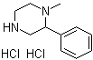 structure of CAS# 1185293-45-1, 1-甲基-2-苯基哌嗪盐酸盐
