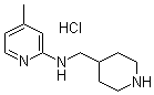 structure of CAS# 1185306-92-6, 4-甲基-N-(4-哌啶基甲基)-2-吡啶胺盐酸盐