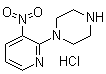 structure of CAS# 1185306-94-8, 1-(3-硝基-2-吡啶基)哌嗪盐酸盐