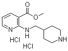 CAS 登录号：1185308-97-7, 2-[(4-哌啶基甲基)氨基]-3-吡啶甲酸甲酯盐酸盐