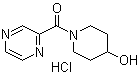 structure of CAS# 1185309-12-9, (4-羟基-1-哌啶基)-2-吡嗪基甲酮盐酸盐