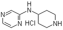 structure of CAS# 1185309-22-1, N-4-哌啶基-2-吡嗪胺盐酸盐