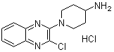 structure of CAS# 1185309-53-8, 1-(3-氯-2-喹喔啉基)-4-哌啶胺盐酸盐