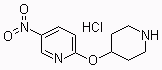 CAS 登录号：1185309-69-6, 5-硝基-2-(4-哌啶基氧基)吡啶盐酸盐