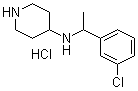 CAS 登录号：1185310-15-9, N-[1-(3-氯苯基)乙基]-4-哌啶胺盐酸盐