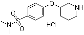 structure of CAS# 1185311-83-4, N,N-二甲基-4-(3-哌啶基氧基)苯磺酰胺盐酸盐