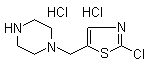 structure of CAS# 1185312-01-9, 1-[(2-氯-5-噻唑基)甲基]哌嗪盐酸盐
