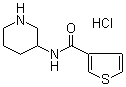 CAS 登录号：1185312-18-8, N-3-哌啶基-3-噻吩甲酰胺盐酸盐