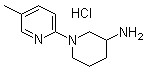 structure of CAS# 1185312-35-9, 1-(5-甲基-2-吡啶基)-3-哌啶胺盐酸盐
