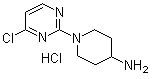 structure of CAS# 1185312-69-9, 1-(4-氯-2-嘧啶基)-4-哌啶胺盐酸盐