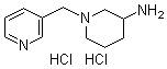 structure of CAS# 1185313-98-7, 1-(3-Pyridinylmethyl)-3-piperidinamine hydrochloride