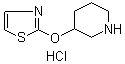 CAS 登录号：1185315-02-9, 3-(2-噻唑基氧基)哌啶盐酸盐