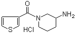 structure of CAS# 1185316-70-4, (3-氨基-1-哌啶基)-3-噻吩基甲酮盐酸盐