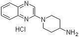structure of CAS# 1185317-72-9, 1-(2-喹喔啉基)-4-哌啶胺盐酸盐