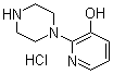 structure of CAS# 1185318-39-1, 2-(1-哌嗪基)-3-吡啶醇盐酸盐