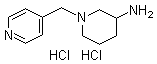 structure of CAS# 1185318-67-5, 1-(4-吡啶基甲基)-3-哌啶胺盐酸盐