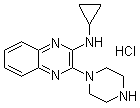 CAS 登录号：1185319-93-0, N-环丙基-3-(1-哌嗪基)-2-喹喔啉胺盐酸盐