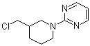 CAS # 1185320-02-8, 2-[3-(Chloromethyl)-1-piperidinyl]pyrimidine
