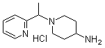 structure of CAS# 1185320-11-9, 1-[1-(2-吡啶基)乙基]-4-哌啶胺盐酸盐