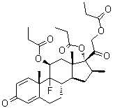 Betamethasone 11,17,21-tripropionate molecular structure (CAS 1186048-33-8)