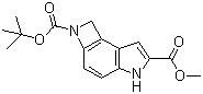 structure of CAS# 1186194-95-5, 1,5-二氢-2H-氮杂环丁烷并[3,2-e]吲哚-2,6-二羧酸 2-叔丁酯 6-甲酯