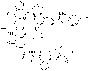 CAS # 1186213-87-5, L-Tyrosyl-L-threonyl-L-cysteinyl-L-prolyl-L-leucyl-L-cysteinyl-L-arginyl-L-alanyl-L-prolyl-L-valine