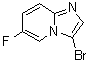 structure of CAS# 1186405-11-7, 3-溴-6-氟咪唑并[1,2-a]吡啶
