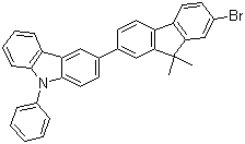 3-(7-Bromo-9,9-dimethyl-9H-fluoren-2-yl)-9-phenyl-9H-carbazole molecular structure (CAS 1186644-43-8)
