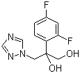 structure of CAS# 118689-07-9, 2-(2,4-Difluorophenyl)-3-(1H-1,2,4-triazol-1-yl)-1,2-propanediol