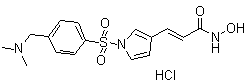 structure of CAS# 1187075-34-8, Resminostat hydrochloride
