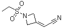 structure of CAS# 1187595-85-2, 2-[1-(乙基磺酰基)-3-氮杂环丁亚基]乙腈