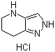 structure of CAS# 1187830-47-2, 4,5,6,7-Tetrahydro-2H-pyrazolo[4,3-b]pyridine hydrochloride