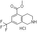 structure of CAS# 1187830-67-6, 1,2,3,4-四氢-7-(三氟甲基)-5-异喹啉羧酸甲酯盐酸盐