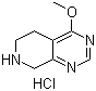 structure of CAS# 1187830-77-8, 5,6,7,8-四氢-4-甲氧基吡啶并[3,4-d]嘧啶盐酸盐