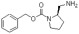 structure of CAS# 1187931-23-2, (2R)-2-(氨基甲基)-1-吡咯烷甲酸苄酯