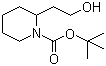 structure of CAS# 118811-03-3, N-叔丁氧羰基-2-哌啶-2-基乙醇