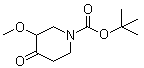 structure of CAS# 1188265-31-7, 3-甲氧基-4-氧代-1-哌啶羧酸叔丁酯