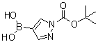 structure of CAS# 1188405-87-9, 1-(叔丁氧羰基)吡唑-4-基硼酸