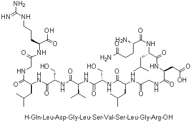 CAS # 1188512-73-3, L-Glutaminyl-L-leucyl-L-alpha-aspartylglycyl-L-leucyl-L-seryl-L-valyl-L-seryl-L-leucylglycyl-L-arginine